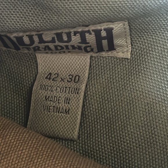 Duluth trading men’s 100% cotton cargo work pants size 42x30 - Picture 5 of 9